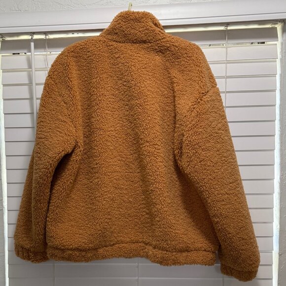 Mark Edwards Studio Women's Tan Teddy casual coat; Size L - Picture 2 of 7